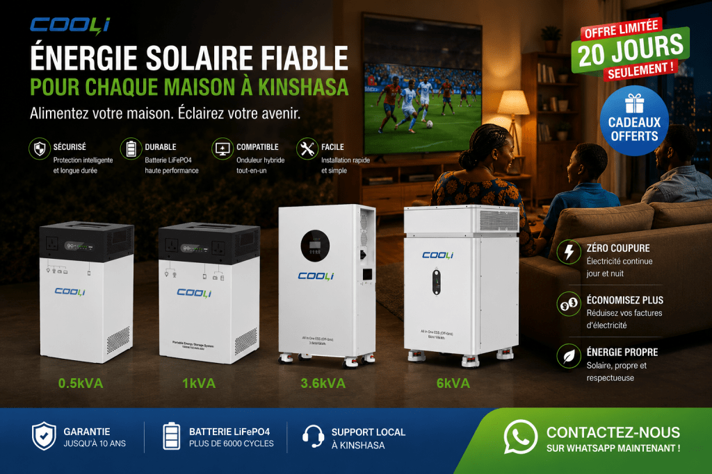 Modèles COOLi de 0.5 à 6kVA